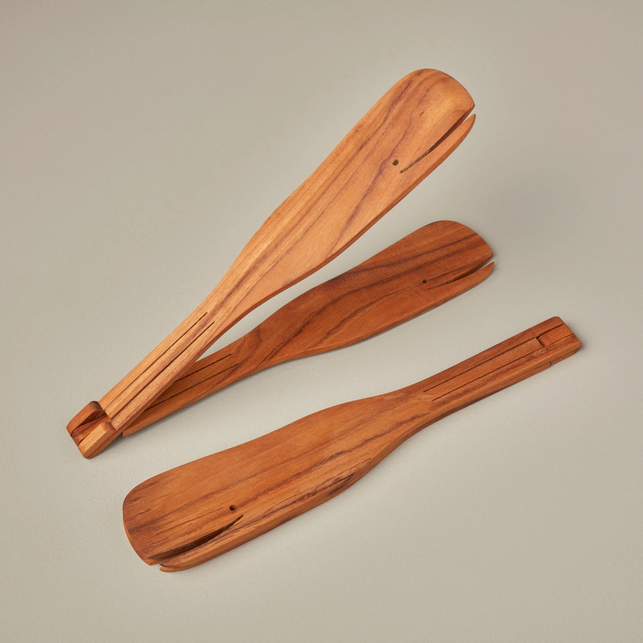 Sophisticated Teak Whale Flip Tongs Outstanding