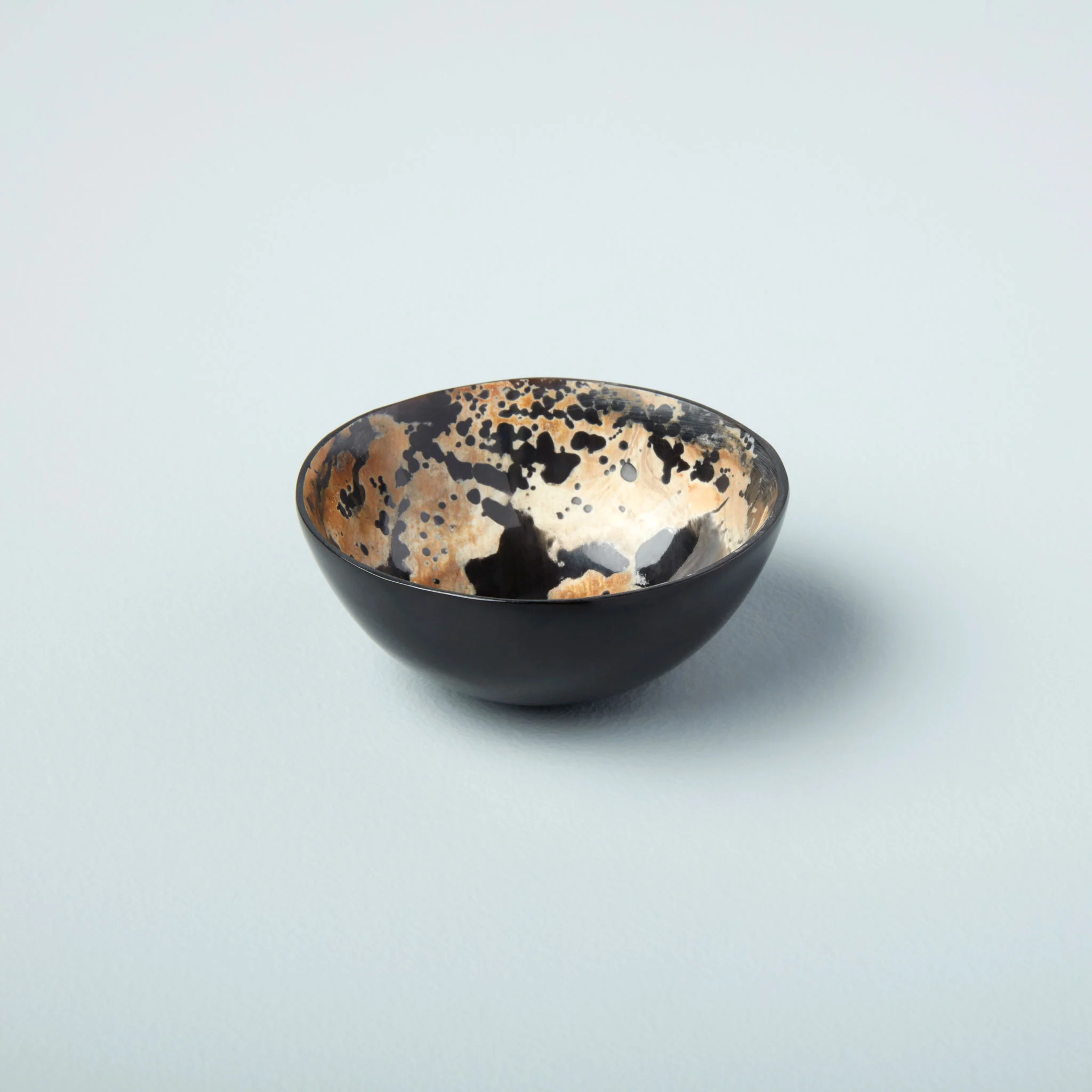 Quality Horn Pinch Speckled Bowl Genuine