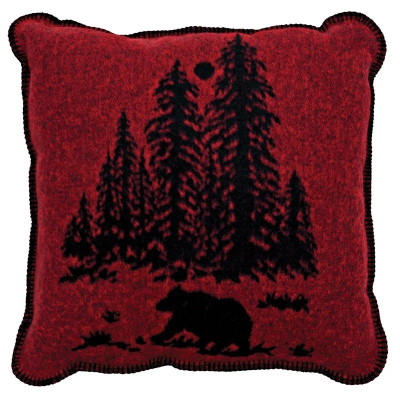 Lightweight Wooded River Bear Pillow Breathable