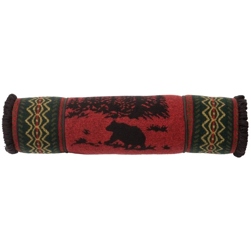 Eco-Friendly Wooded River Bear Pillow – 6×26 Easy-to-Use