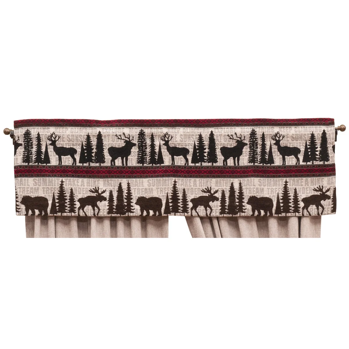 Clean Lazy Lodge Valance Casual