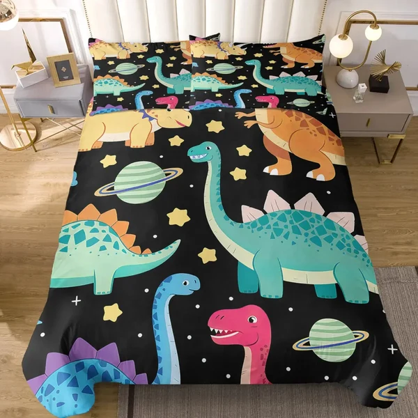 Selected Galaxy Dinosaurs Duvet Cover Lightweight