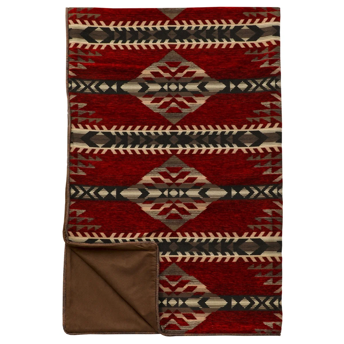 Minimalist Gallop Claret Throw Proven