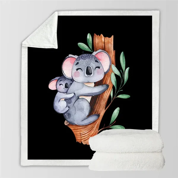 Certified Koala Throw Blanket Durable