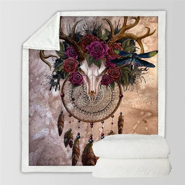 Quality Mystery Skull Throw Blanket High-Quality