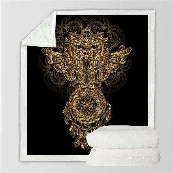 Recyclable Owl Throw Blanket Stylish