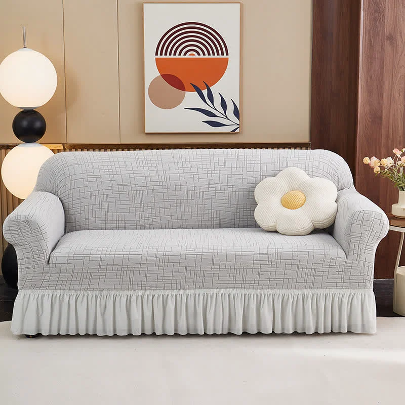 Organic Ownkoti Elastic Full-Wrap Universal Fit Slipcover Prestigious