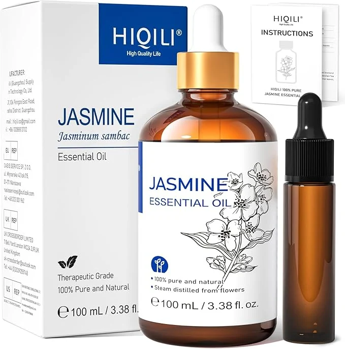 Expertly Made HIQILI Jasmine Essential Oil Pure Natural Jasmine Oil Elegant