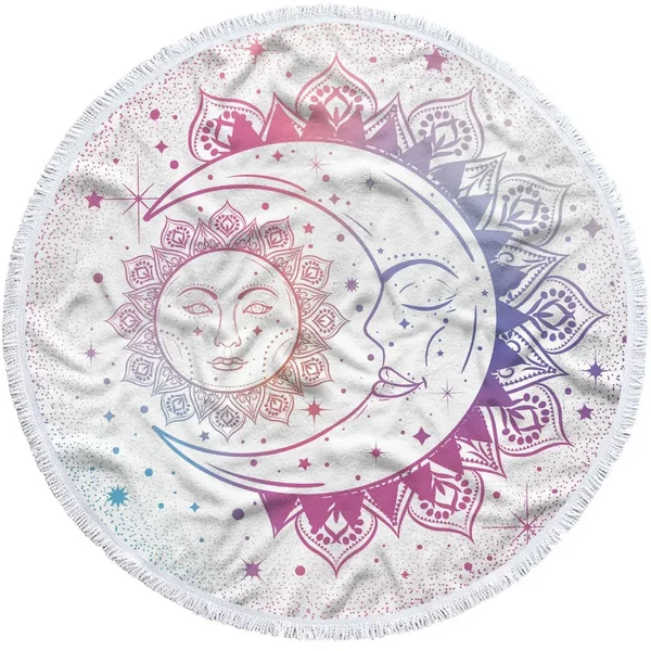 Verified Mandala Round Towel Unique
