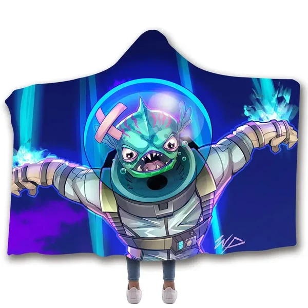 Breathable Fortnite Leviathan Hooded Blanket Authentic