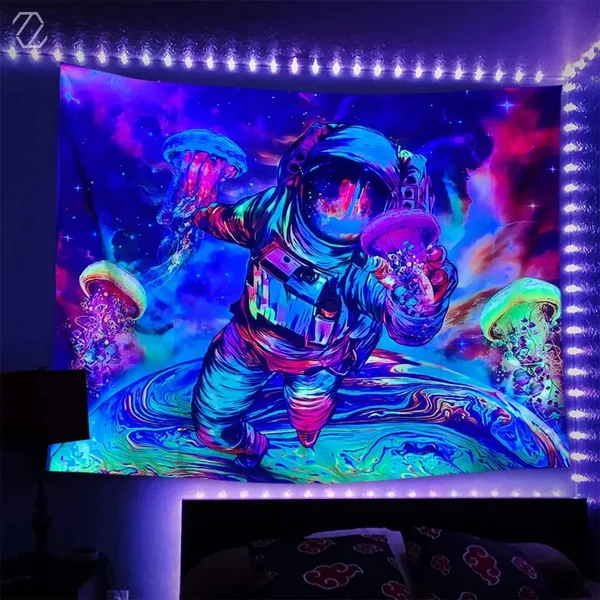 Environmentally Friendly Astronaut Tapestry Easy-to-Use