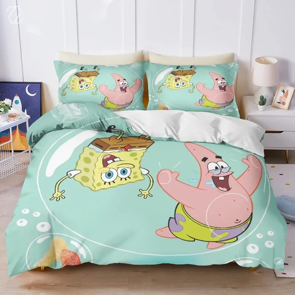 Sustainable Spongebob Cartoon Duvet Cover Pure