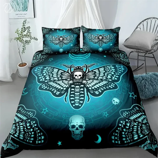Safe Death Moth Duvet Cover Lightweight