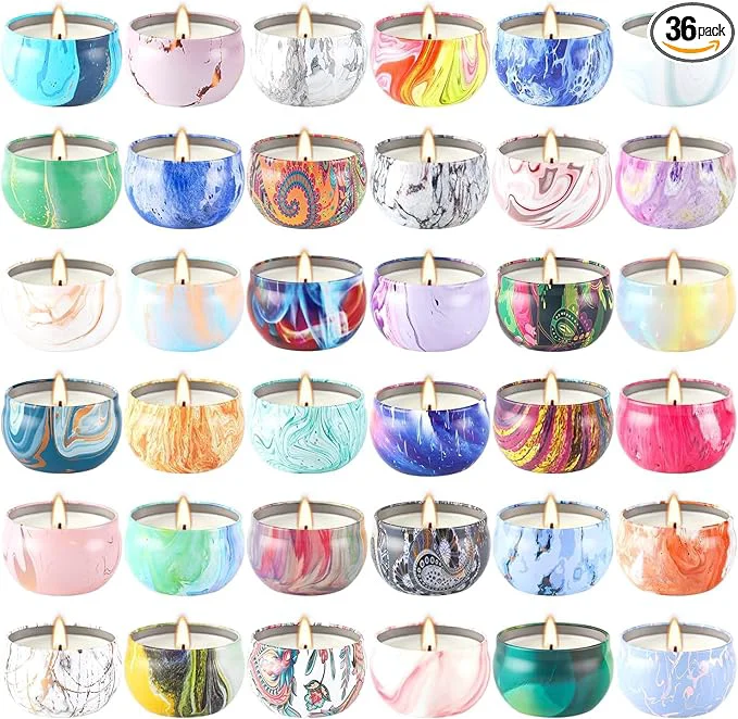 Healthy Howemon 36 Pack Scented Candles Set Sophisticated