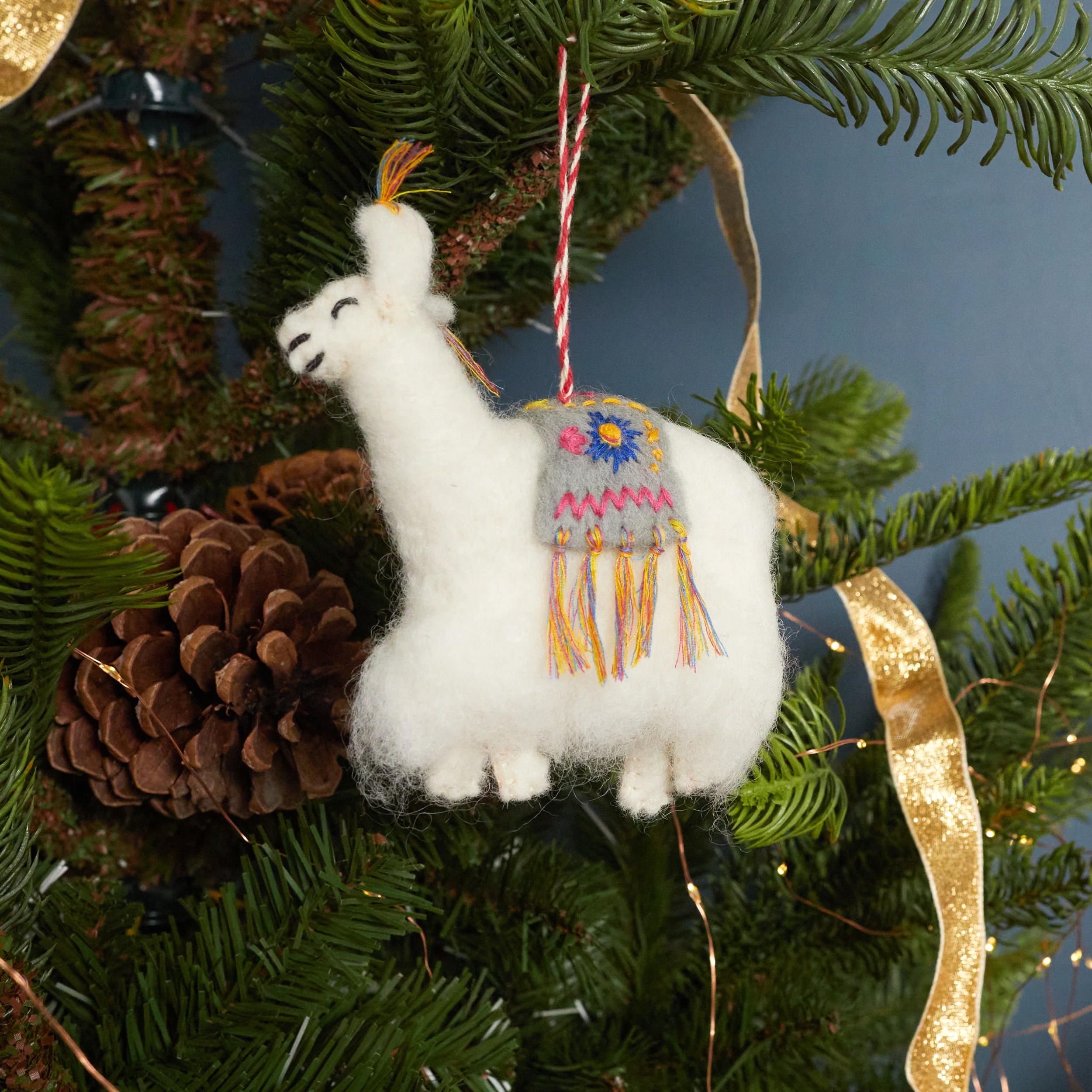 Classic Farm Friends Llama Ornament Responsible