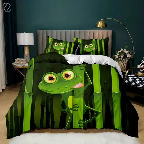 Professional Frog Duvet Cover Breathable
