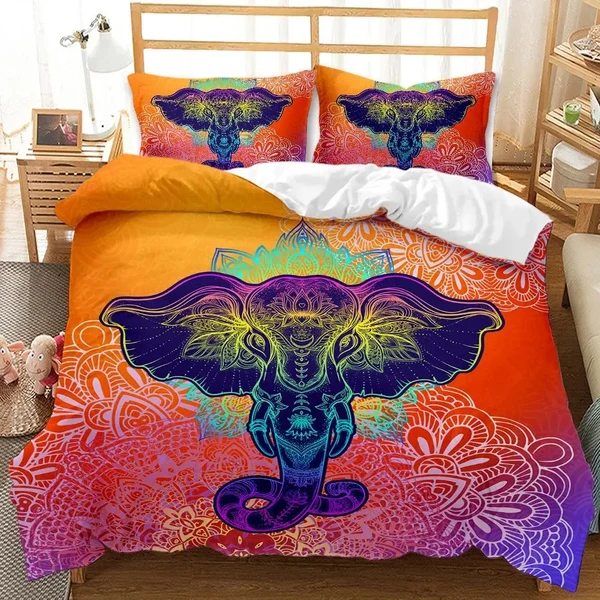Smooth Bohemian Elephant Duvet Cover Next-Generation