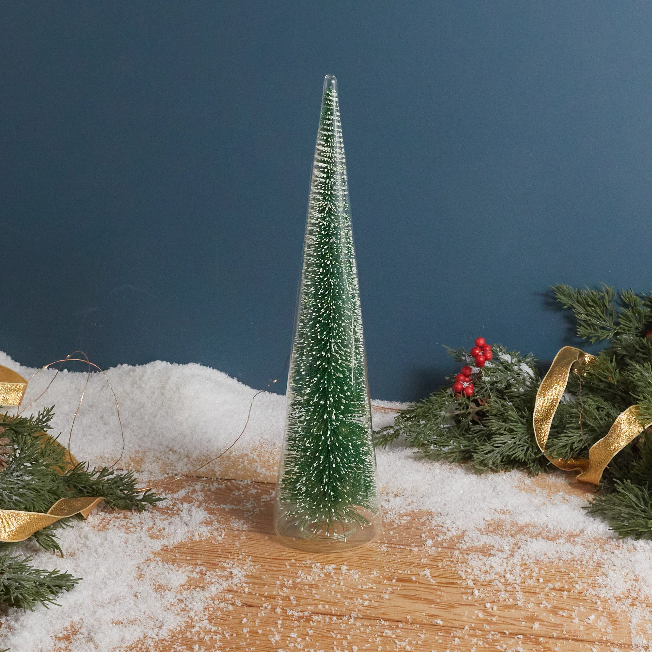 Unique Modern Tree with Green Glitter XL Original