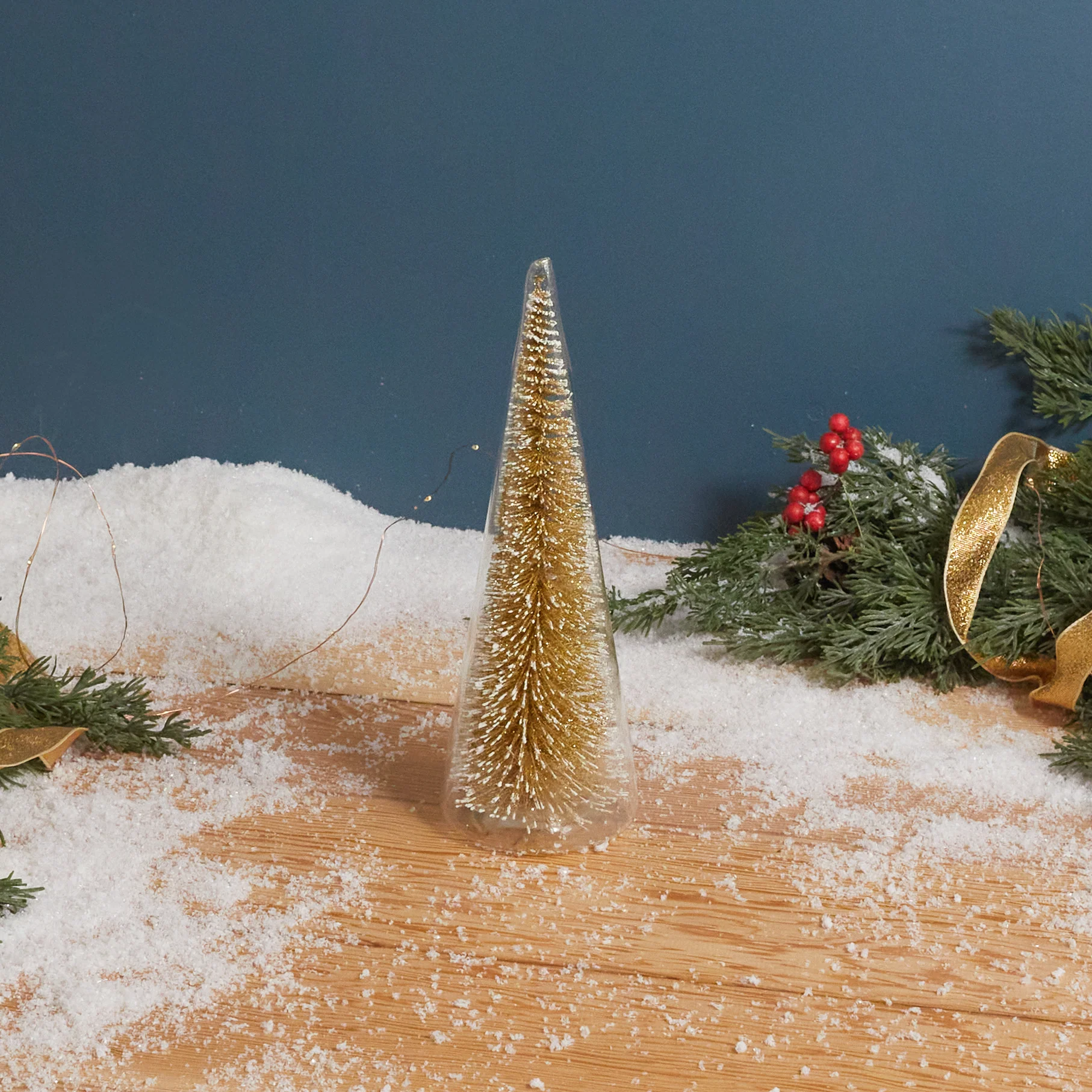 Original Modern Tree with Champagne Glitter Medium High-Quality