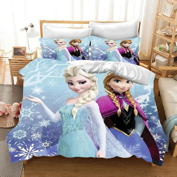 Sustainable 3D Frozen Cartoon Doona Cover Secure