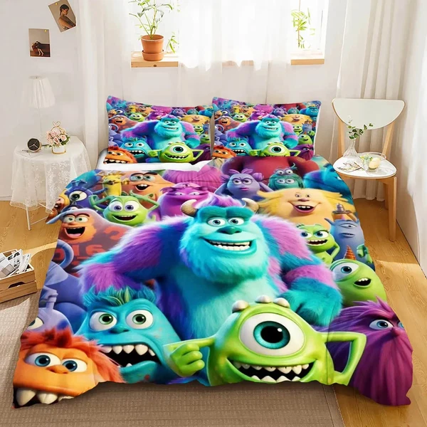 Modern Monsters Cartoon Duvet Cover First-Class