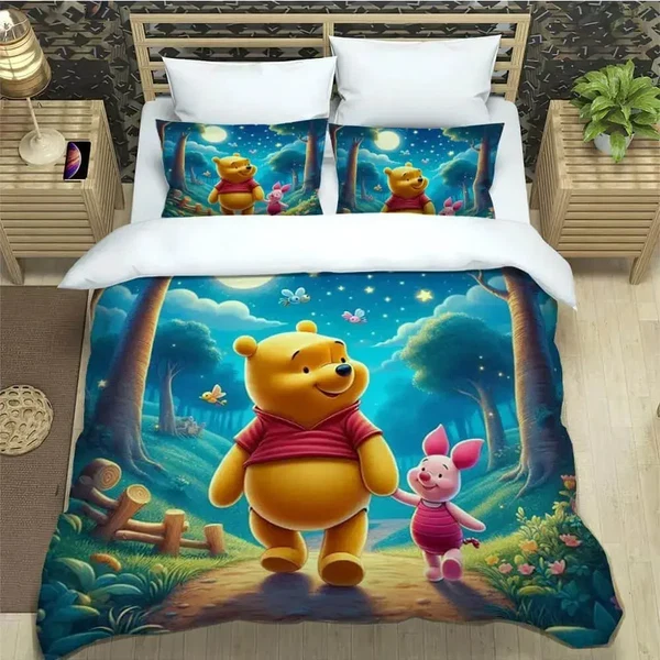 Optimized Winnie the Pooh Cartoon Duvet Cover Trusted