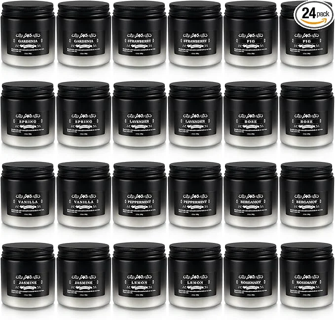 Contemporary Scented Candle Set 24 Pack Candle High-End