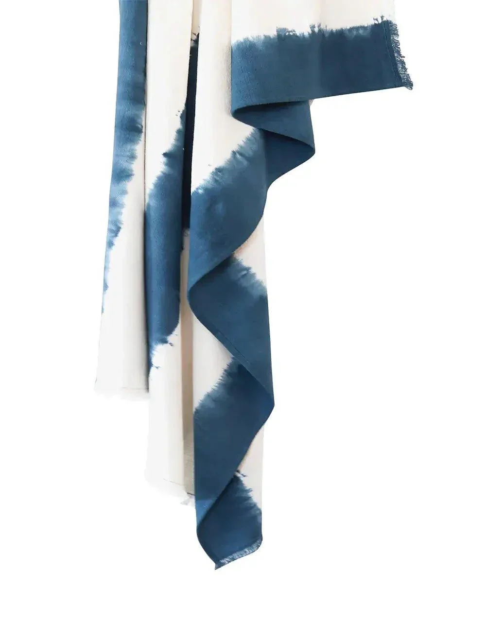 Clean Indigo Blue Tie Dye Cotton Throw Secure