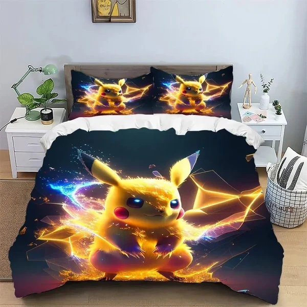 Verified Pokemon Kawaii Pikachu Doona Cover Stylish