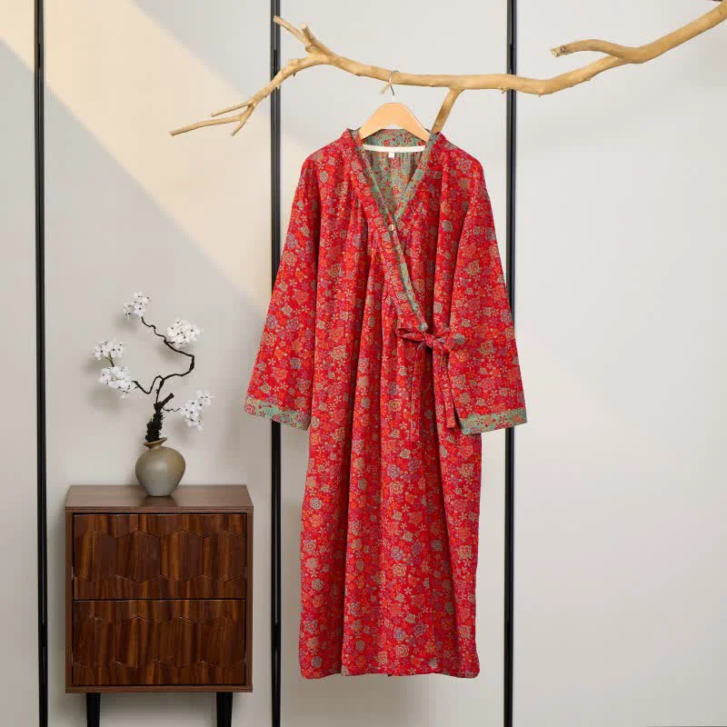 Classic Ownkoti Romantic Rose Ruffled Cotton Nightdress Enhanced