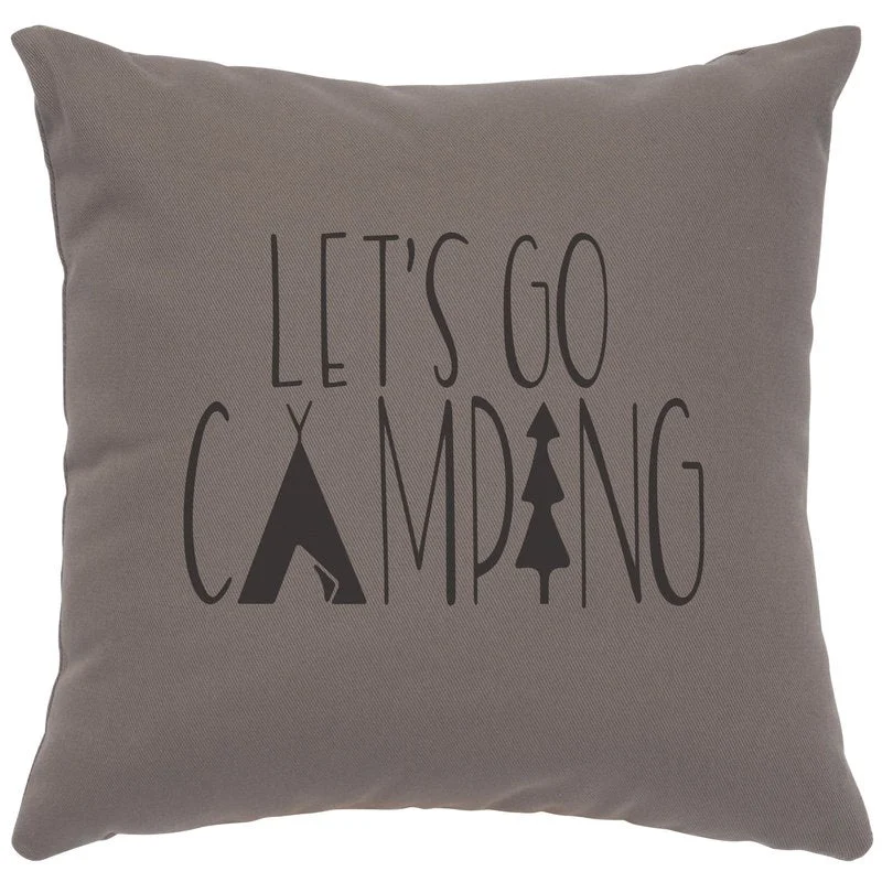 Genuine quot Go Camping quot Image Pillow 16×16 Original Design