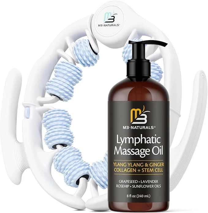 Effective Lymphatic Massage Oil Roller Kit Outstanding