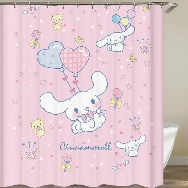 Excellent Cinnamonroll Shower Curtain Soft
