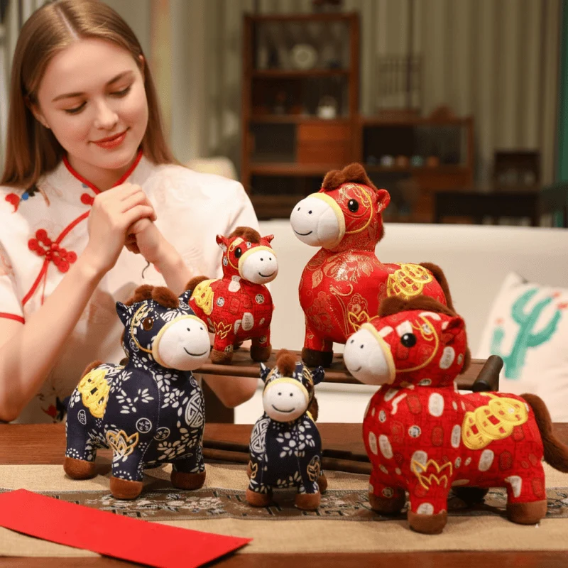 Classic Ownkoti Chinese Zodiac Horse Plush Lucky Mascot Doll Crafted