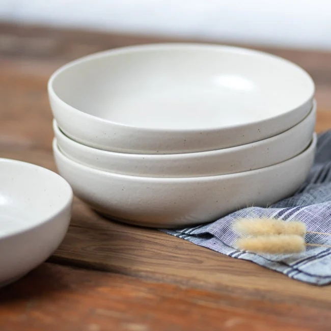 Certified Pacifica Pasta Bowl Vanilla Set of 6 Premium