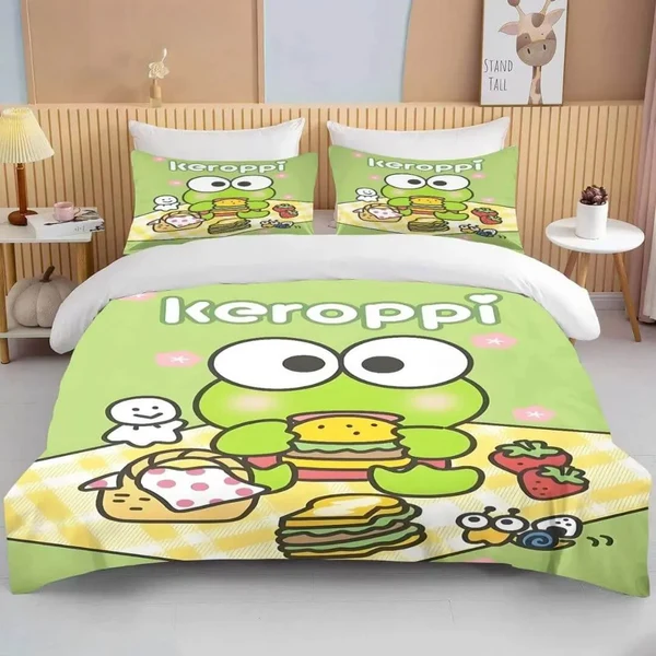 Premium Material Sanrio Keroppi Quilt Cover User-Friendly