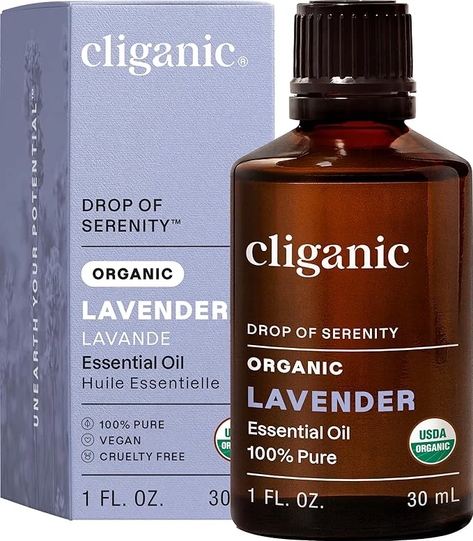 Responsible Cliganic Organic Lavender Essential Oil 1oz Luxury
