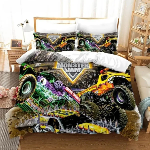 Artisan Monster Jam Truck Quilt Cover Innovative