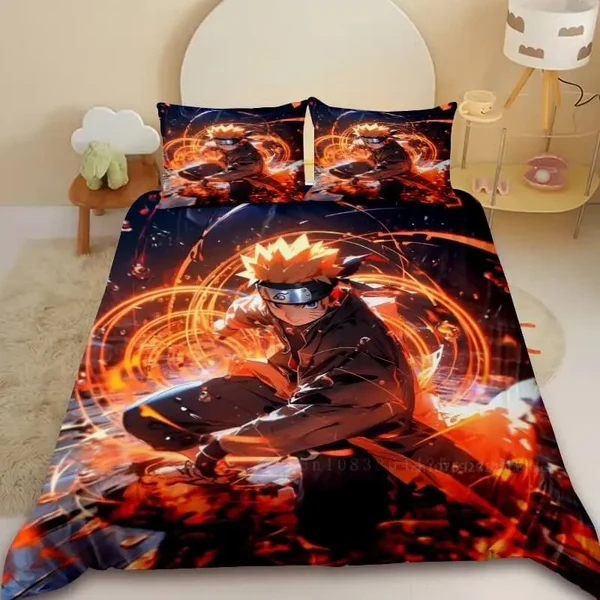 User-Friendly Anime Naruto Uzumaki Bedding Set Original Design