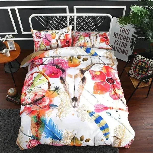 Elite Bohemian Feather Doona Cover Efficient