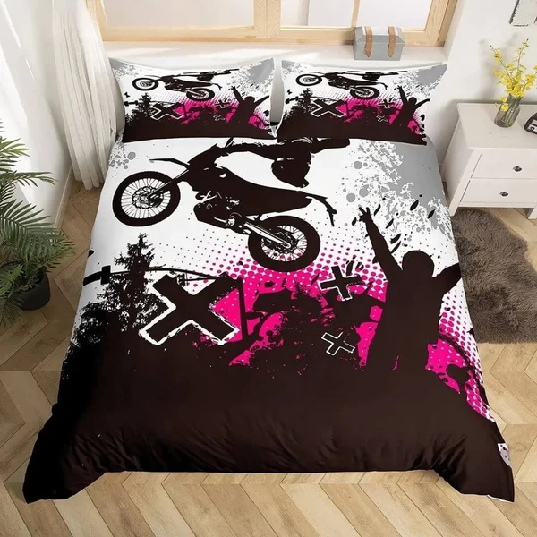 Next-Generation Dirt Bike Quilt Cover High-Quality