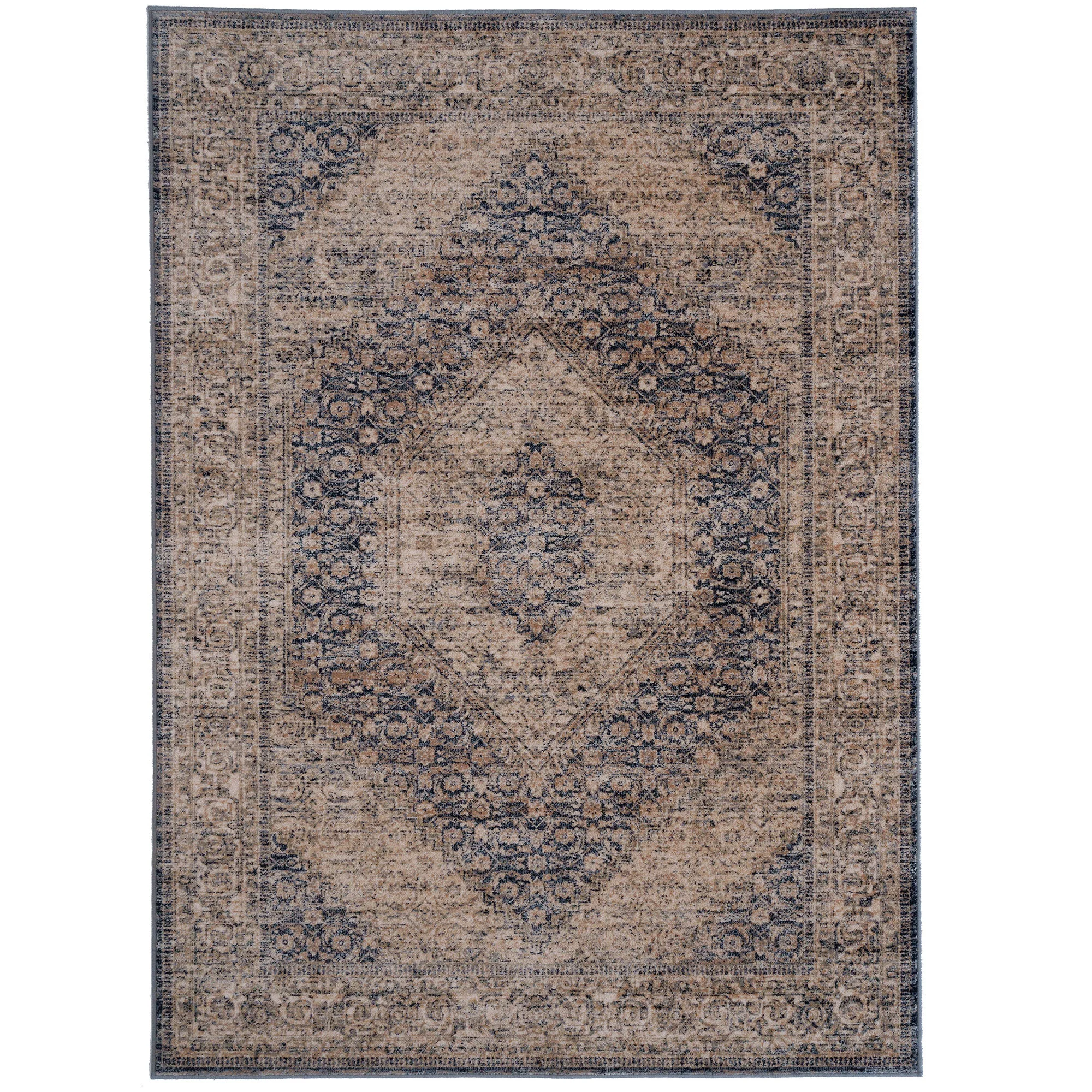 Clean Avery Rug – Tabriz Indigo Sand Solid
