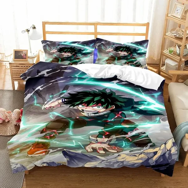 Versatile Anime My Hero Academia Izuku Midoriya Quilt Cover Powerful