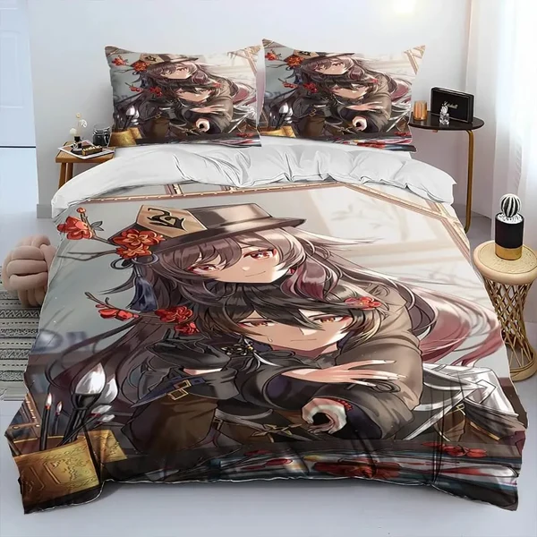Minimalist Anime Game Genshin Impact Doona Cover Smooth