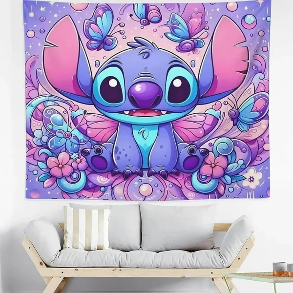Convenient Stitch Cartoon Tapestry Trusted