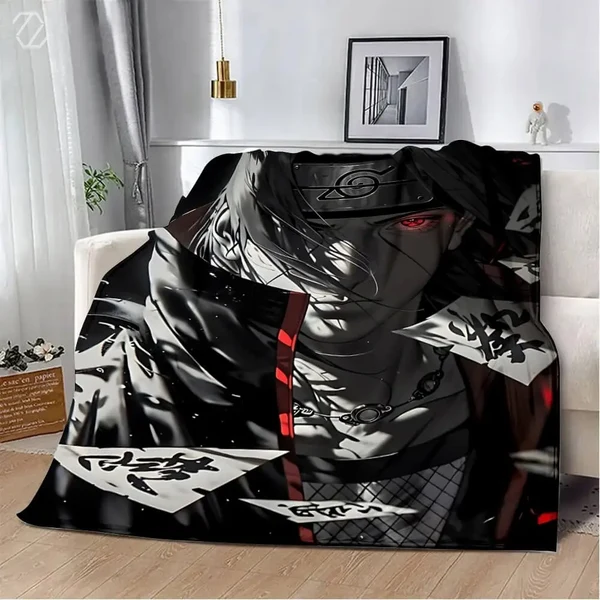 High-Grade Anime Naruto Itachi Throw Blanket Dependable