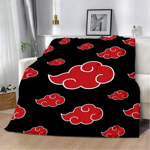 Premium Material Naruto Itachi Akatsuki Throw Blanket Consistent