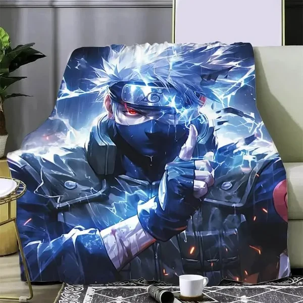 Professional Naruto Kakashi Hatake Throw Blanket Powerful