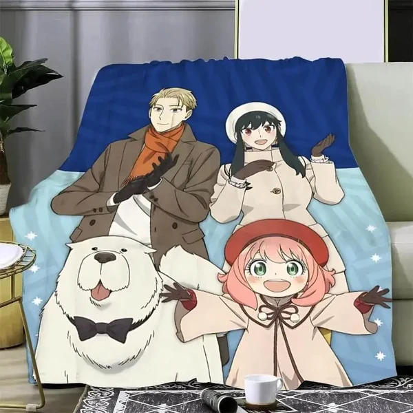Classic Spy X Family Anya Forger Throw Blanket Breathable