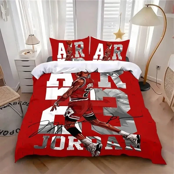 High-End Jordan Basketball Quilt Cover Refined
